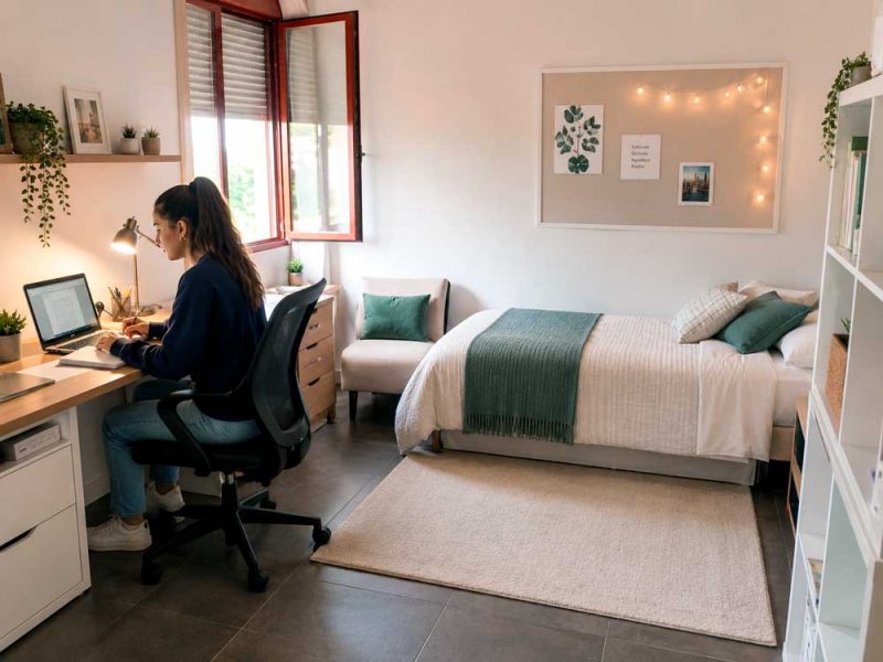 Habitación propia, gastos previsibles y vida universitaria son las ventajas de vivir en una residencia